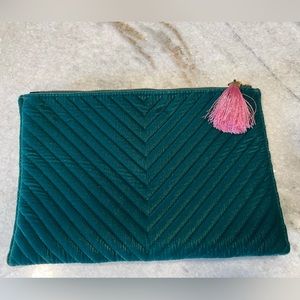 J crew velvet clutch